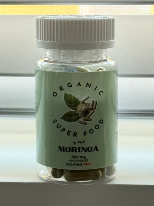 Organic Moringa 500mg - 60 Gelatin Capsules / Excipient Free